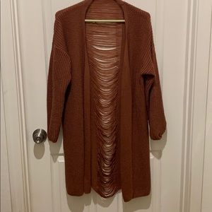 Cute cardigan with unique back